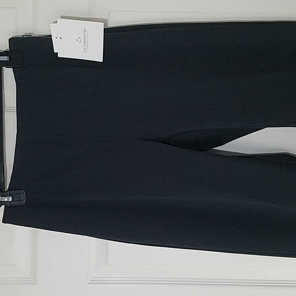 Liz Claiborne Petite Dark Gray Pants